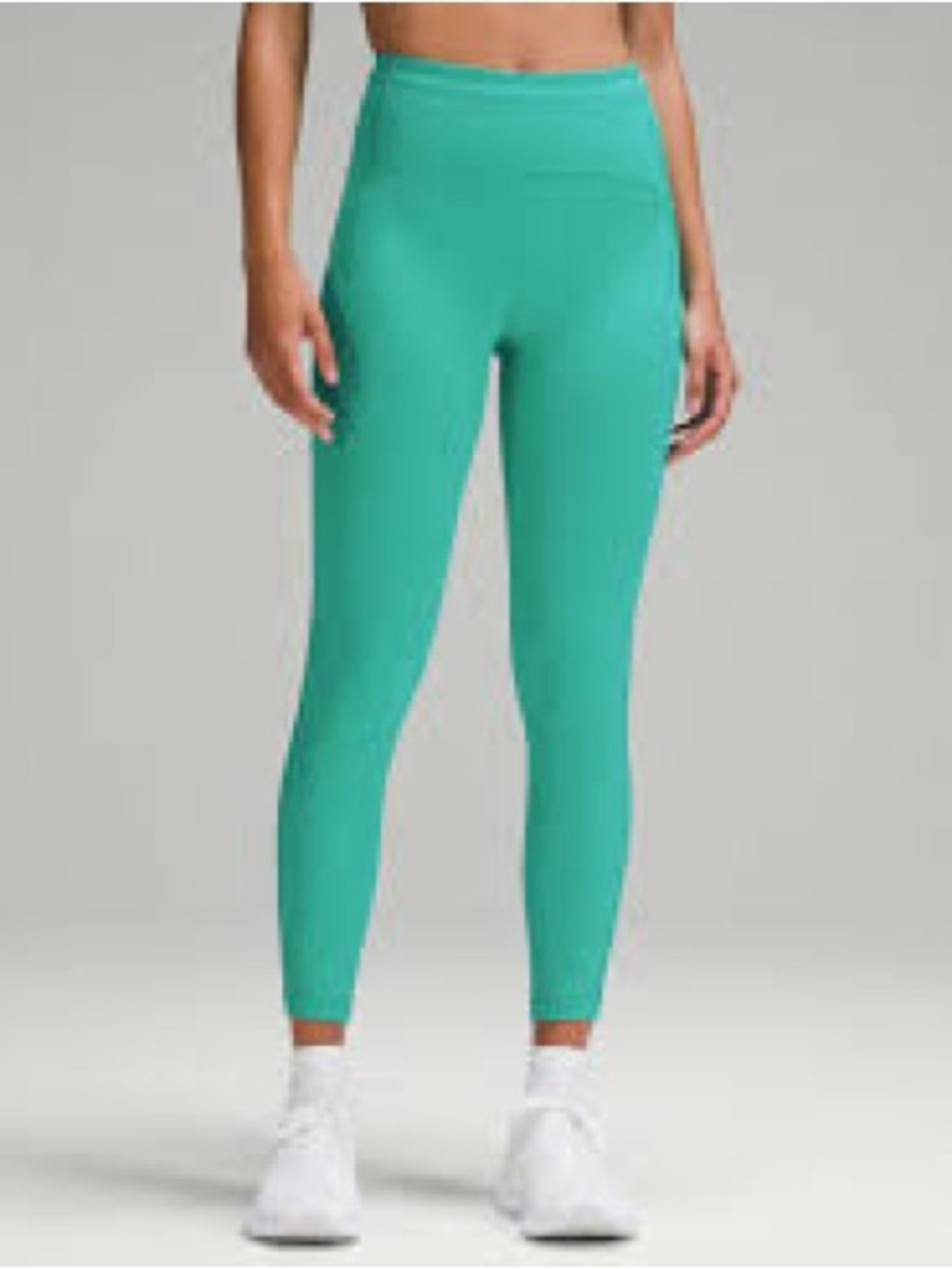 Athleta Stash Green Size S Active Leggings with Side Pocket Fits Phone